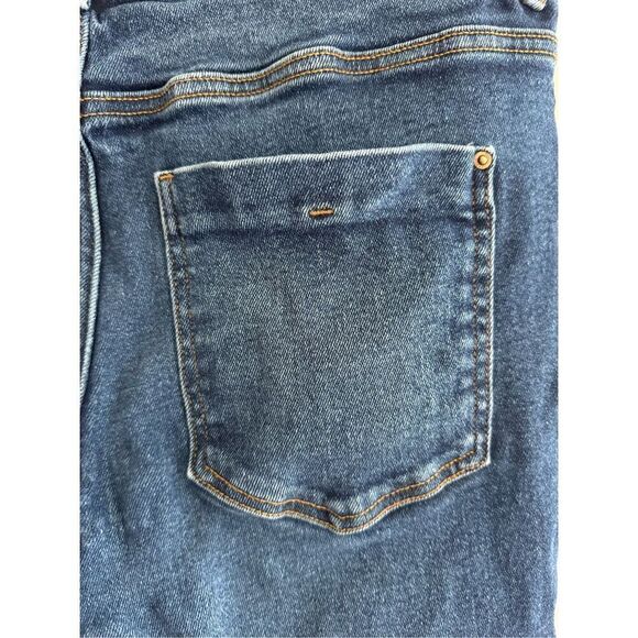 Zara Dark Denim Raw Hem Straight Ankle Length Jeans, Women’s Size 10 - Picture 9 of 11